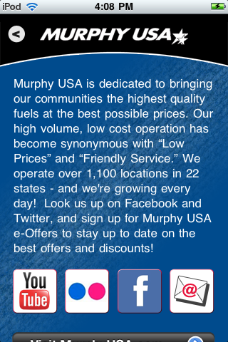Cheap Gas Finder by Murphy USA free app screenshot 3