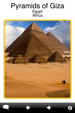 ABA Flash Cards - Famous Places free app screenshot 1