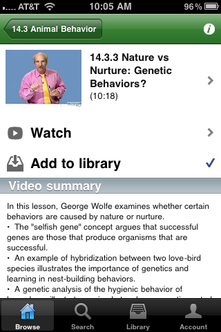 Video Biology free app screenshot 2