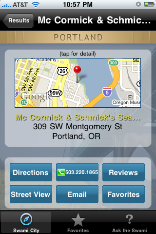 SwamiCity Portland free app screenshot 4