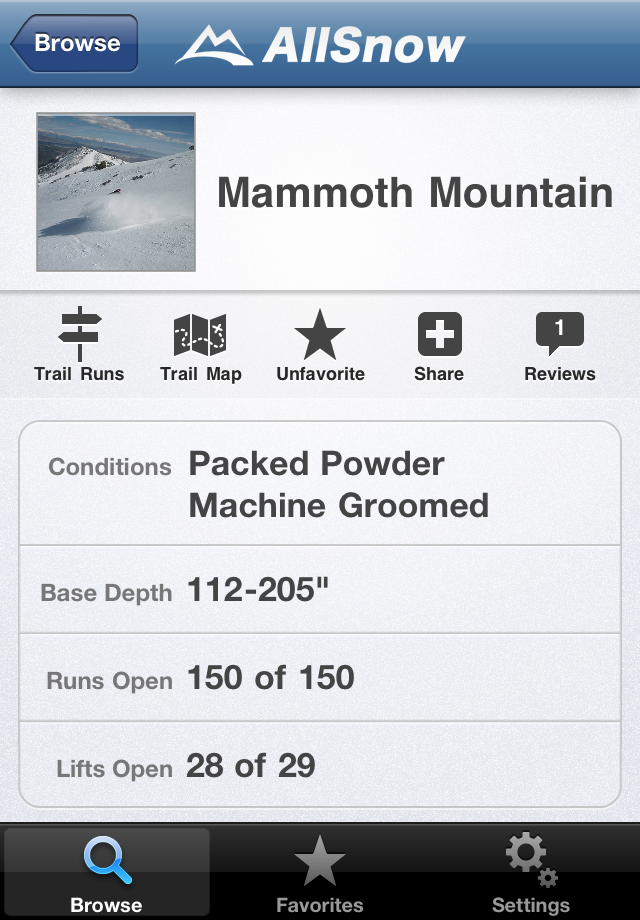 AllSnow - Ski & snow reports & offline trail maps for skiing & snowboarding free app screenshot 2