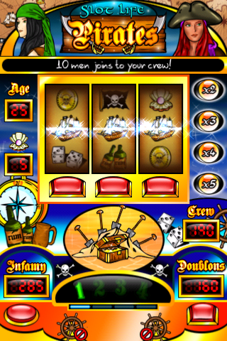 Slot Life - Pirates Lite free app screenshot 1