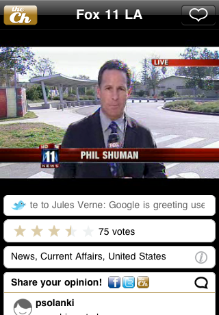 theChanner - TV goes social free app screenshot 1