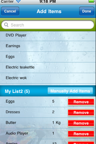 Shopping Lists free app screenshot 3