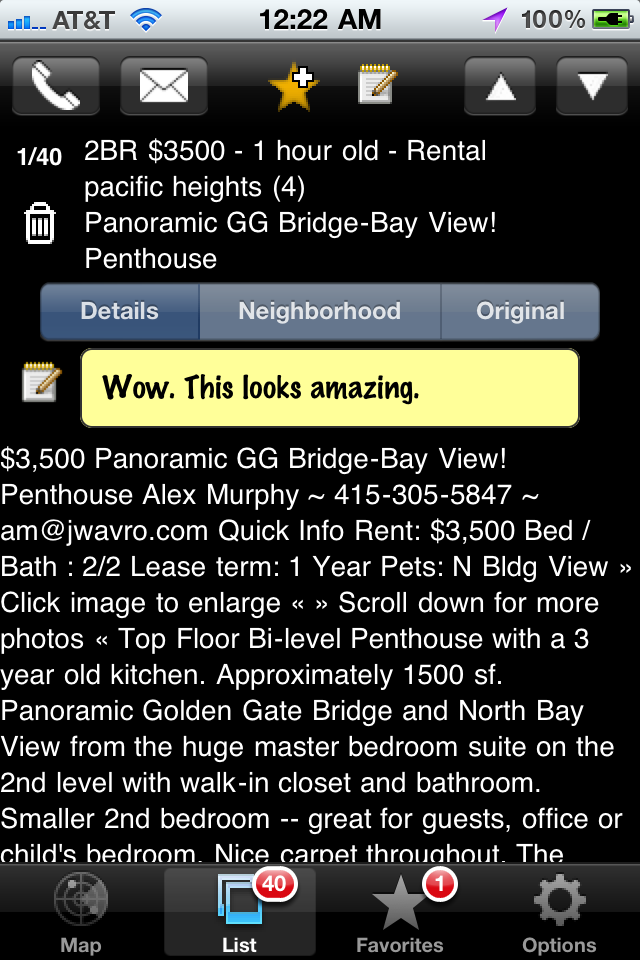 Craigslist Housing Maps - CribQ free app screenshot 2