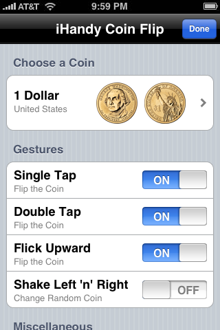 Coin Flip Free free app screenshot 2