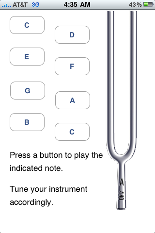 Musical Tuner free app screenshot 1