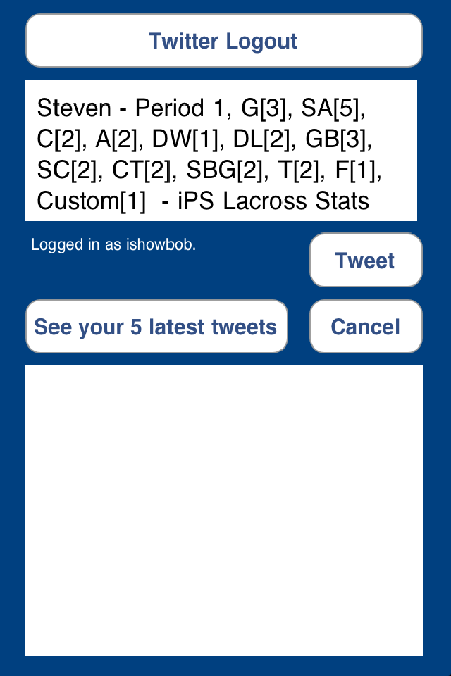 iPS Lacrosse Stats free app screenshot 3