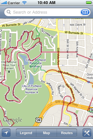 Portland Bike Maps free app screenshot 1