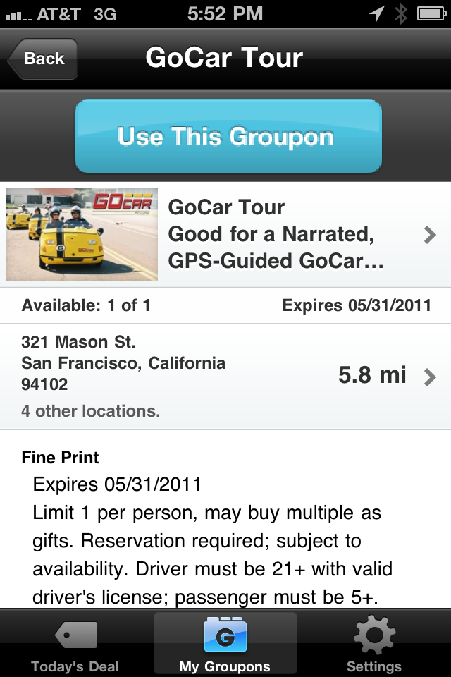 Groupon free app screenshot 3