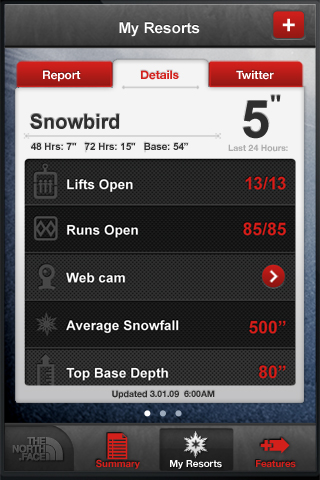 The Snow Report free app screenshot 2