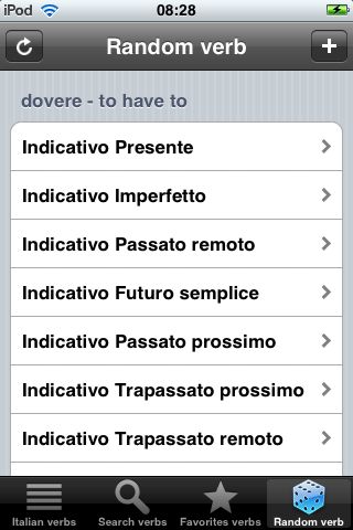 Italian Verbs Free free app screenshot 3