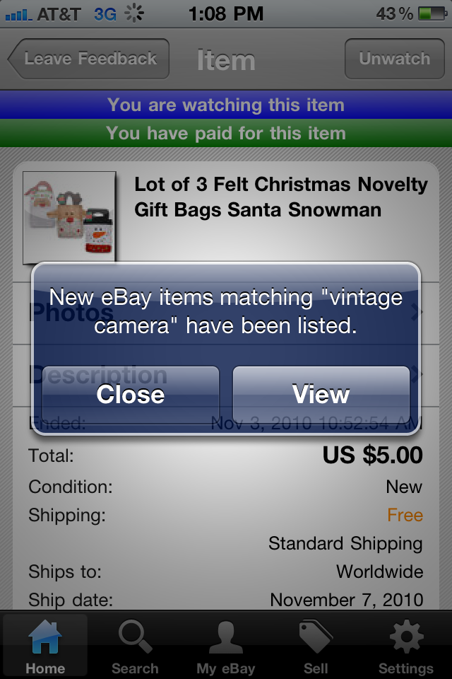 eBay Mobile free app screenshot 4