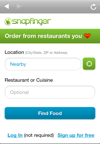 Snapfinger - Food Ordering free app screenshot 1