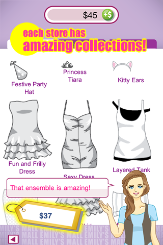 Emily's Dress Up & Shop free app screenshot 2