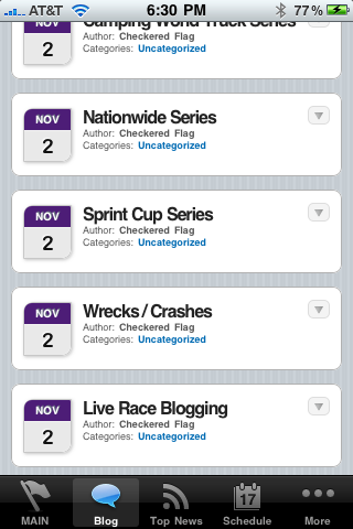 Checkered Flag (NASCAR) free app screenshot 3