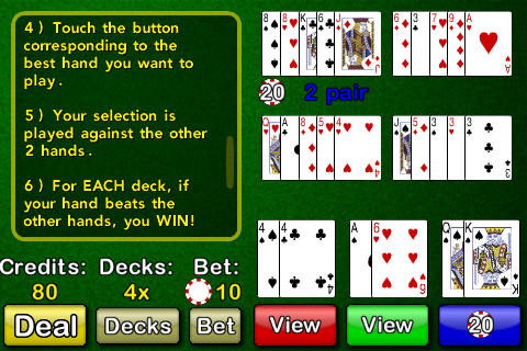 Hold'em Video Poker Free free app screenshot 2