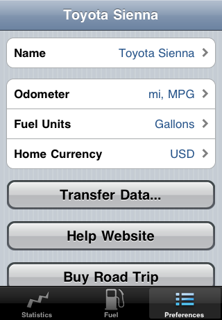 Road Trip Lite  MPG and Mileage Tracking free app screenshot 4