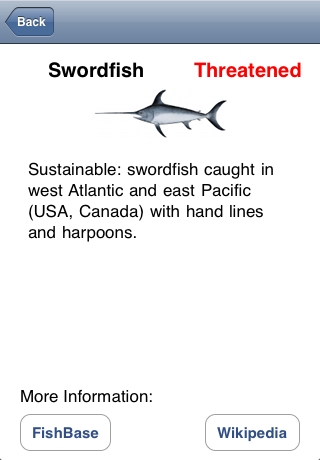 Sustainable Fish Guide free app screenshot 2