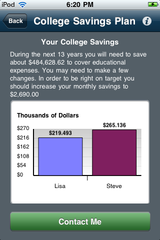 College Savings Calculator free app screenshot 4