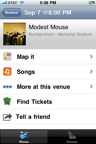 Local Concerts free app screenshot 4