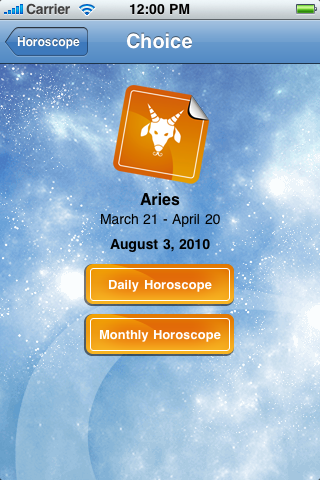 Horoscope.fr free app screenshot 2