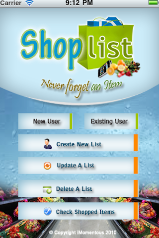 Shopping Lists free app screenshot 1