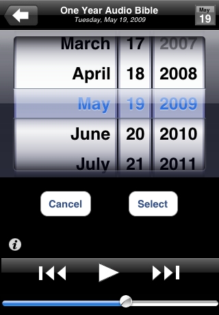 One Year Audio Bible Lite Edition free app screenshot 4