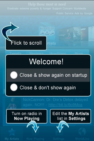 WorldLive Pop free app screenshot 1