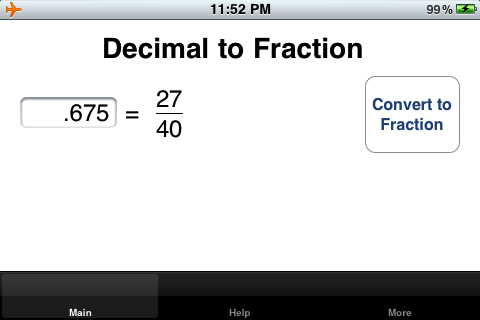 to convert a decimal number to its equivalent fraction. e.g. Enter 0 ...