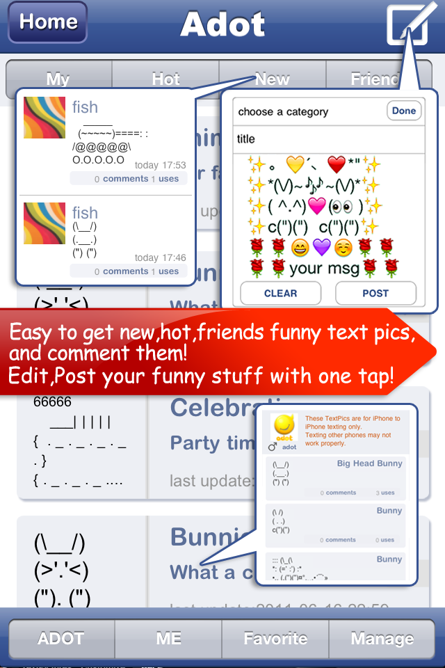 iShare-Pimp your funny day For creative Facebook,SMS&EMAIL(FREE) free app screenshot 3