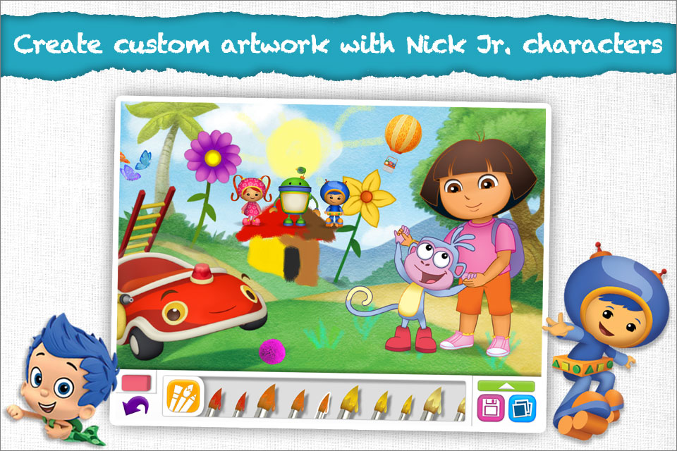 Nick Jr Draw & Play Education Kids Games Educational free app for