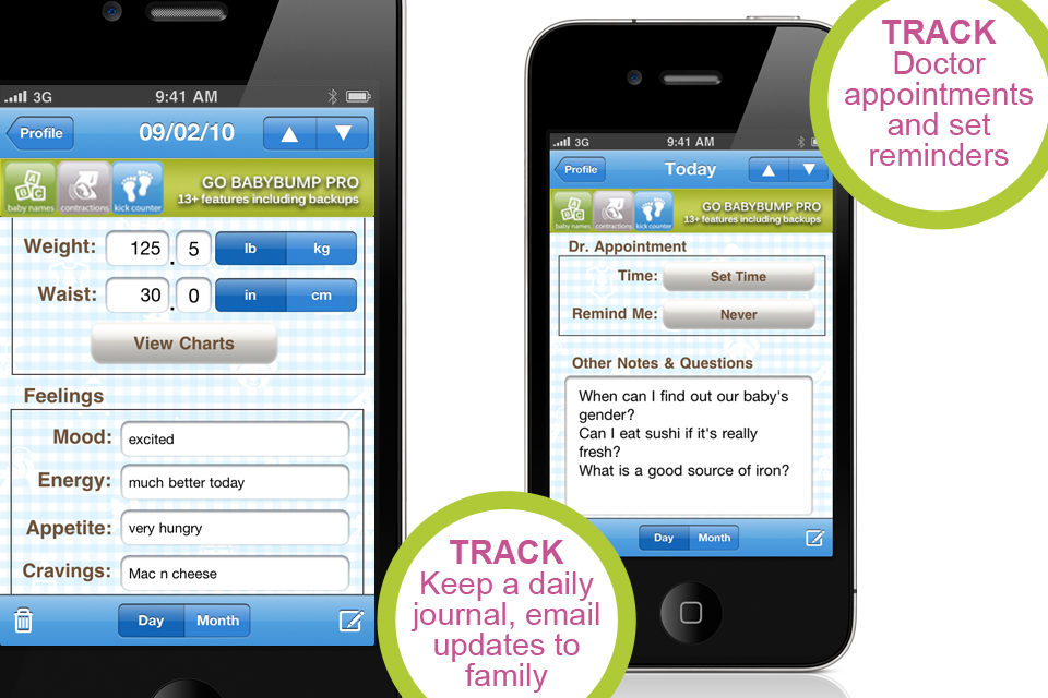 BabyBump Pregnancy Free (Pregnancy Tracker & Journal) free app screenshot 4