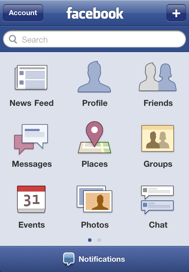 Facebook free app screenshot 1