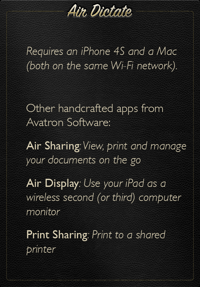Air Dictate screenshot 3