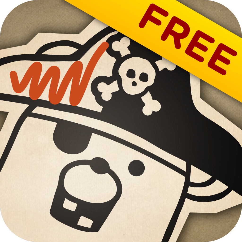 Pirate Scribblebeard's Treasure FREE by Kidoodle - Your child's drawings come to life as they tell the story!