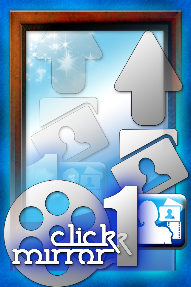 1-CLick Mirror Lite - Photo & VIdeo Sharing for Facebook free app screenshot 1