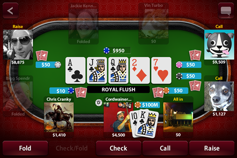 Zynga Poker free app screenshot 2