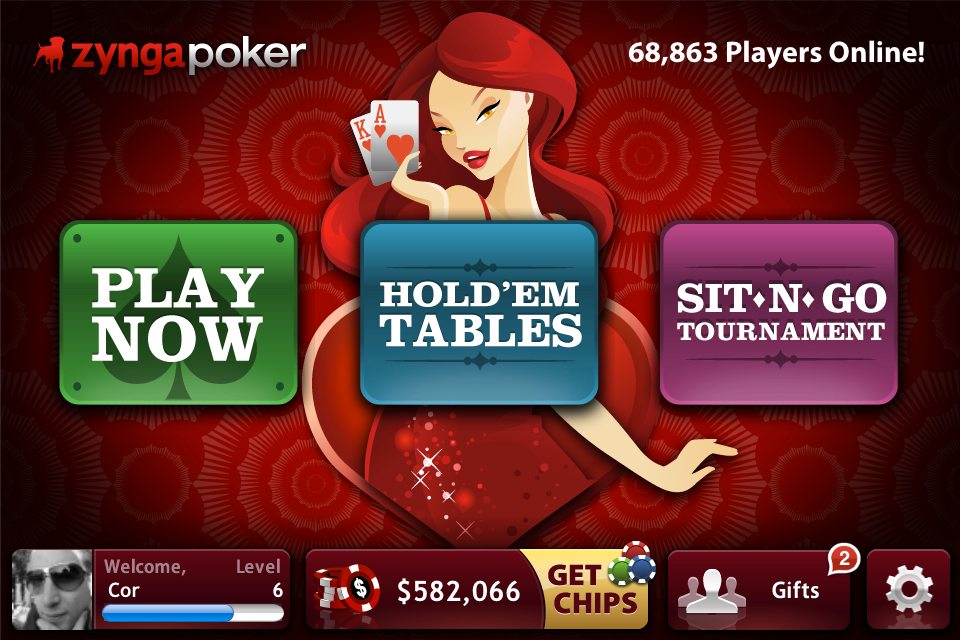 Zynga Poker free app screenshot 1