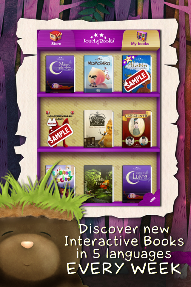 TouchyBooks Kid's Interactive Books free app screenshot 1