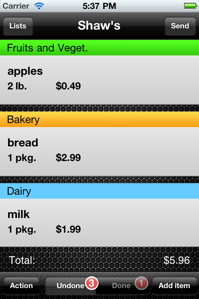 Shopping! (Grocery List)