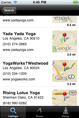Image of Yoga Journal’s FindYoga