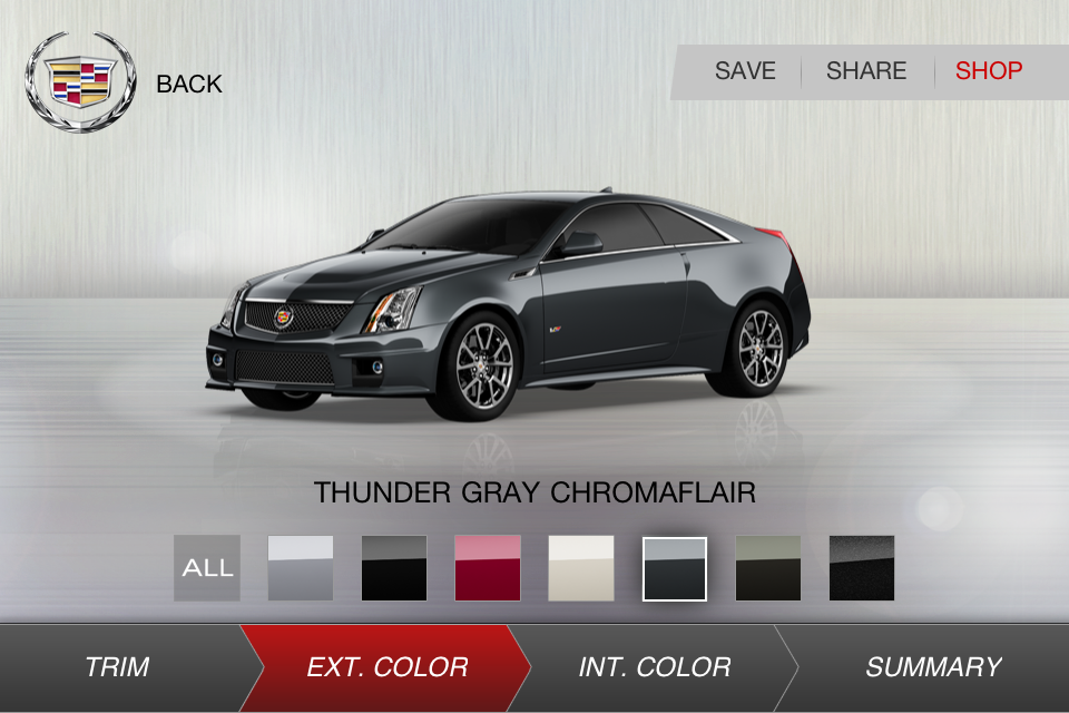 Image of myCadillac Showroom