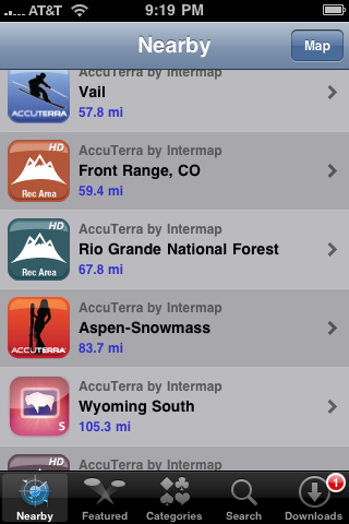 AccuTerra - On Demand Maps & GPS Tracker free app screenshot 4