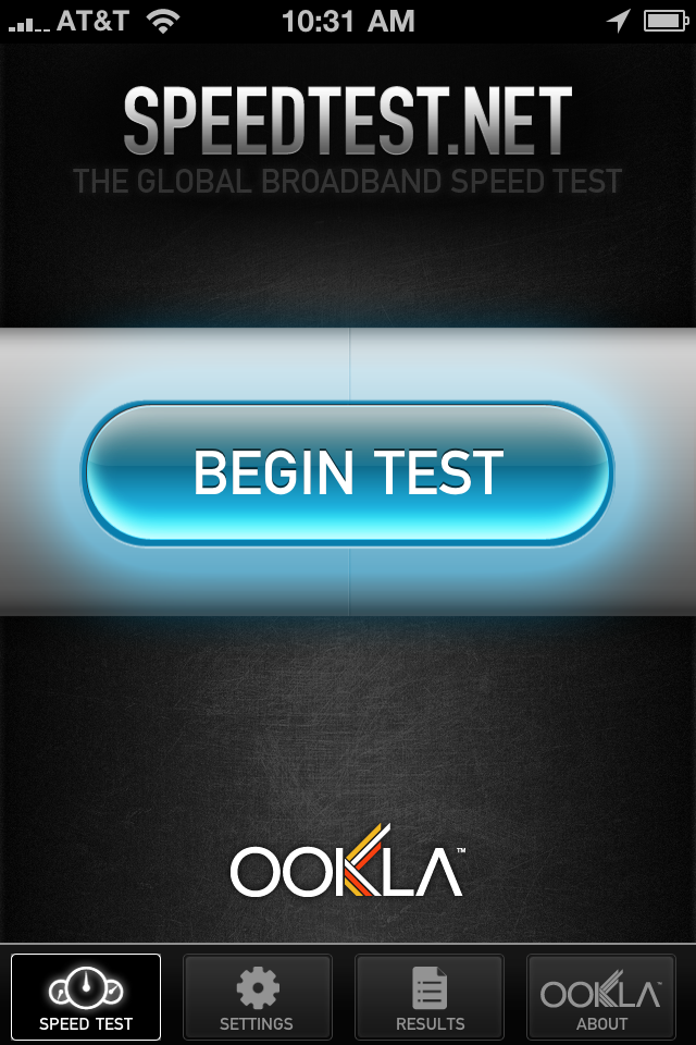 Speedtest.net Mobile Speed Test free app screenshot 1