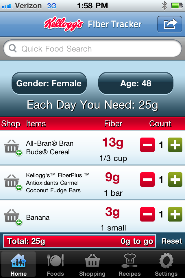 perfect diet tracker iphone