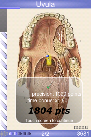 Speed Anatomy Lite (Quiz) free app screenshot 4