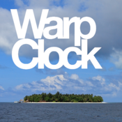 WarpClock Maldives : Photograph collection clock