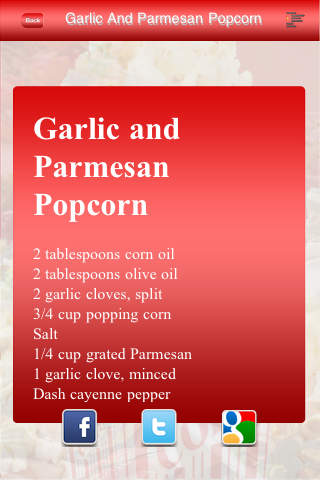Popcorn Recipes screenshot 4