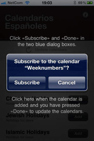 Calendarios Españoles screenshot 2